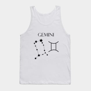 Gemini Zodiac Horoscope Constellation Sign Tank Top